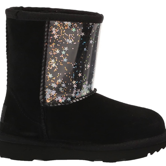 🖤UGG toddler Classic II Clear Glitter boots🖤Brand new without tags & SO CUTE🖤 - Picture 4 of 8